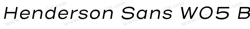 Henderson Sans W05 B字体转换